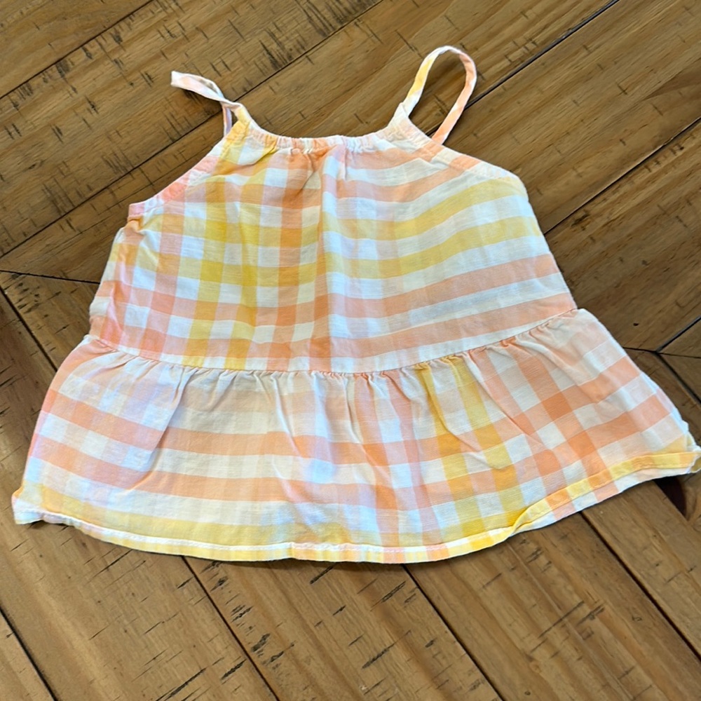 Oshkosh Plaid Toddler Tank Top